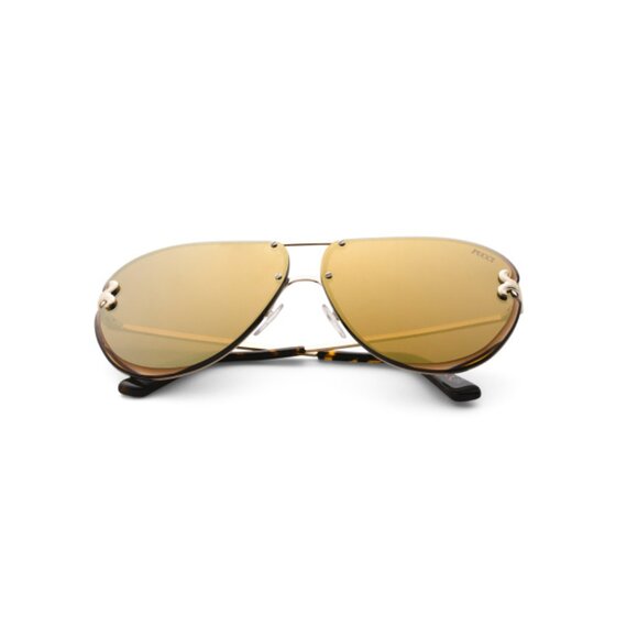EMILIO PUCCI Gold 66mm Aviator Sunglasses - Picture 1 of 2